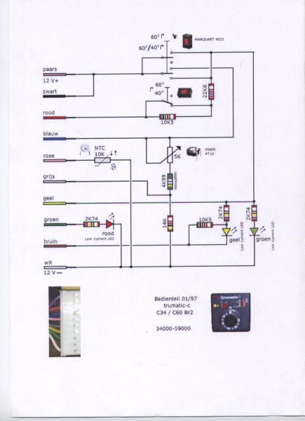 Trumatic C3400 termostaatti